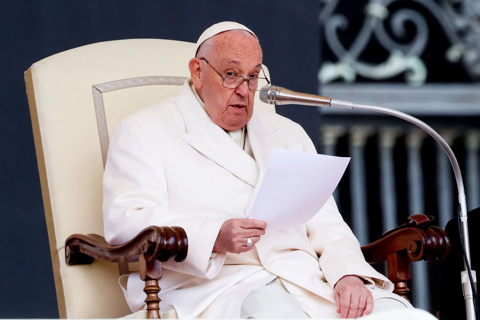 Pope Francis Delivers His Weekly Audience At The Vatican in April 2024 (Image via Getty) Pope Francis Delivers His Weekly Audience At The Vatican in April 2024 (Image via Getty)