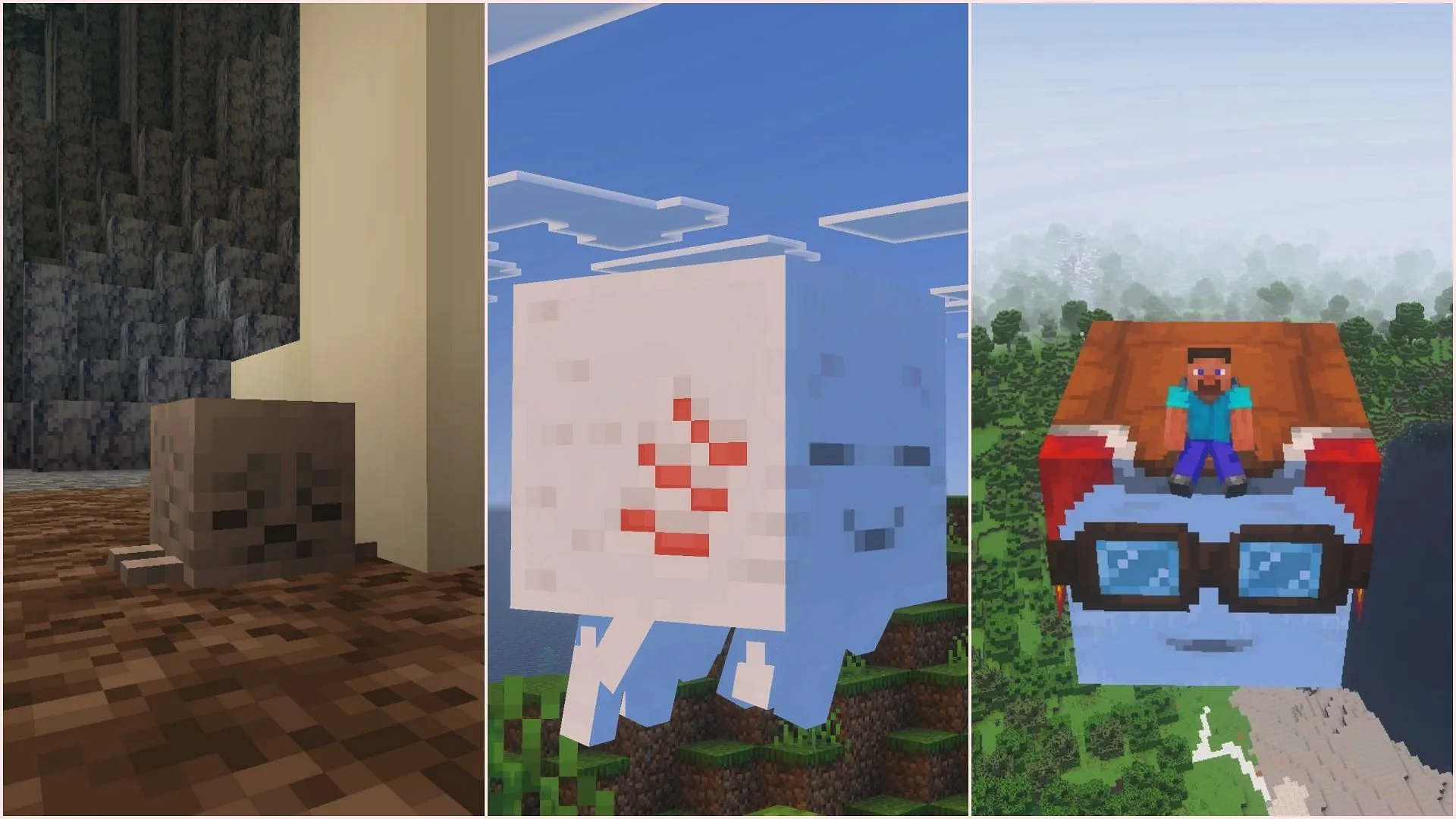 Happy ghast can be obtained early in the game by exploring the Nether. Happy ghast can be obtained early in the game by exploring the Nether.