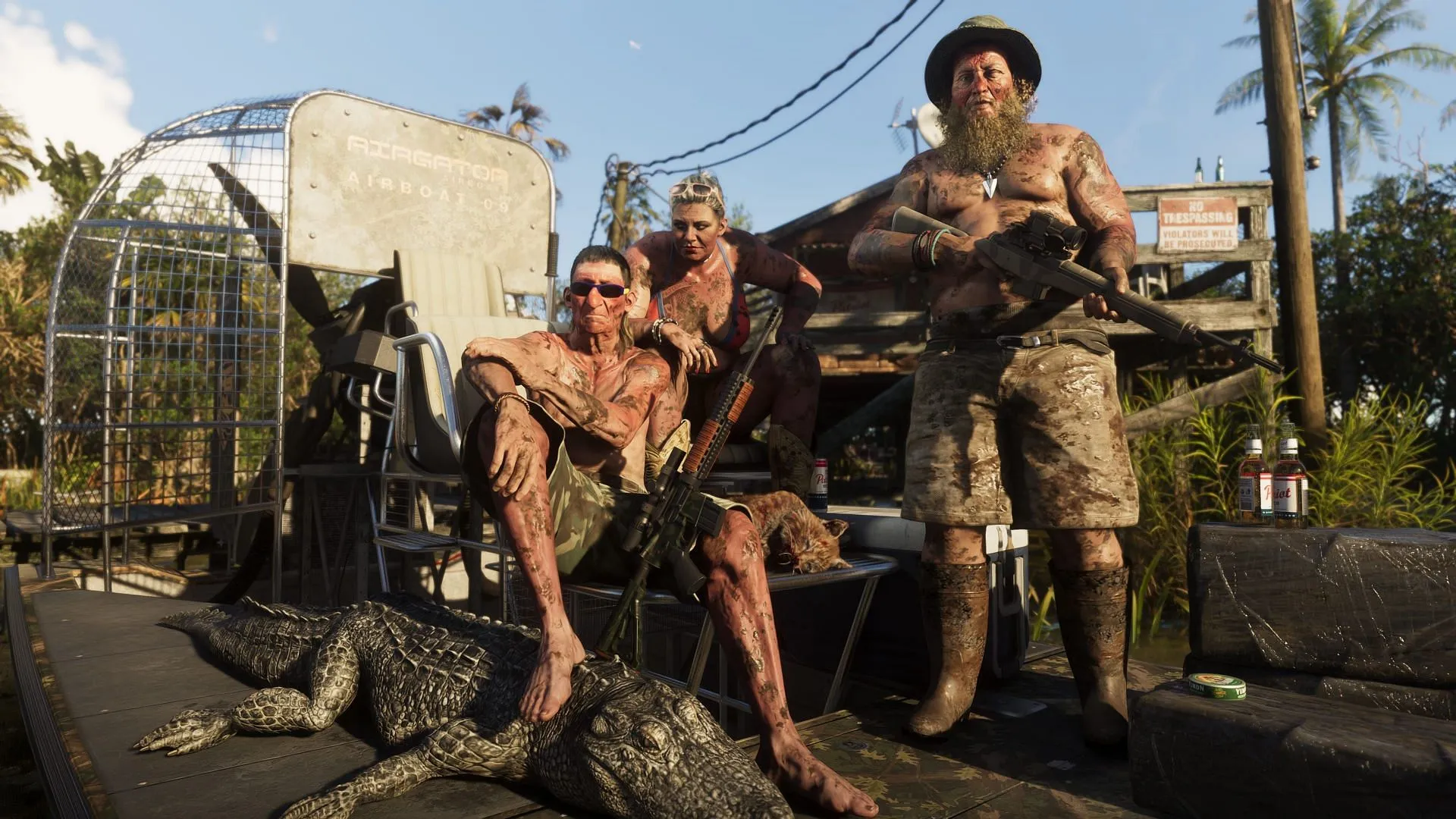 GTA 6 NPCs posing with their kill (Image via Rockstar Games)