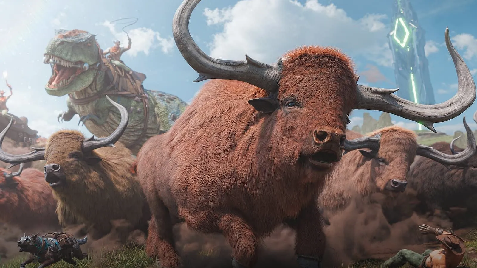 Bisons have very strict gender roles, apparently (Image via Studio Wildcard)