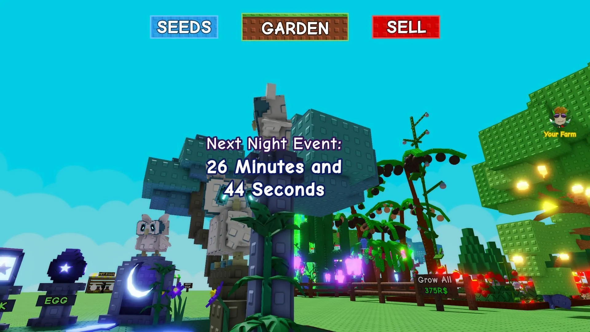 The Blood Moon may trigger at night (Image via Roblox) The Blood Moon may trigger at night (Image via Roblox)