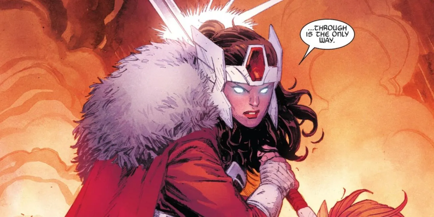 Lady Sif in action Lady Sif in action