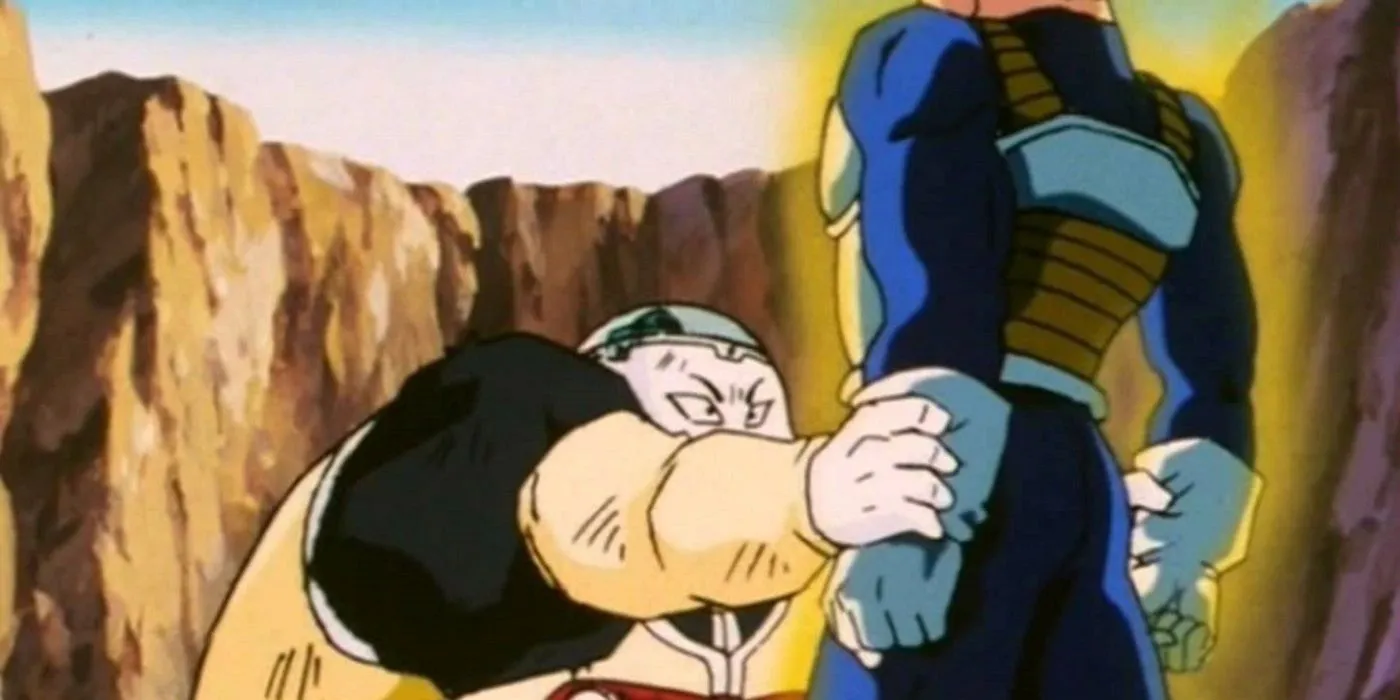 Vegeta rips off Android 19's hands Vegeta rips off Android 19's hands