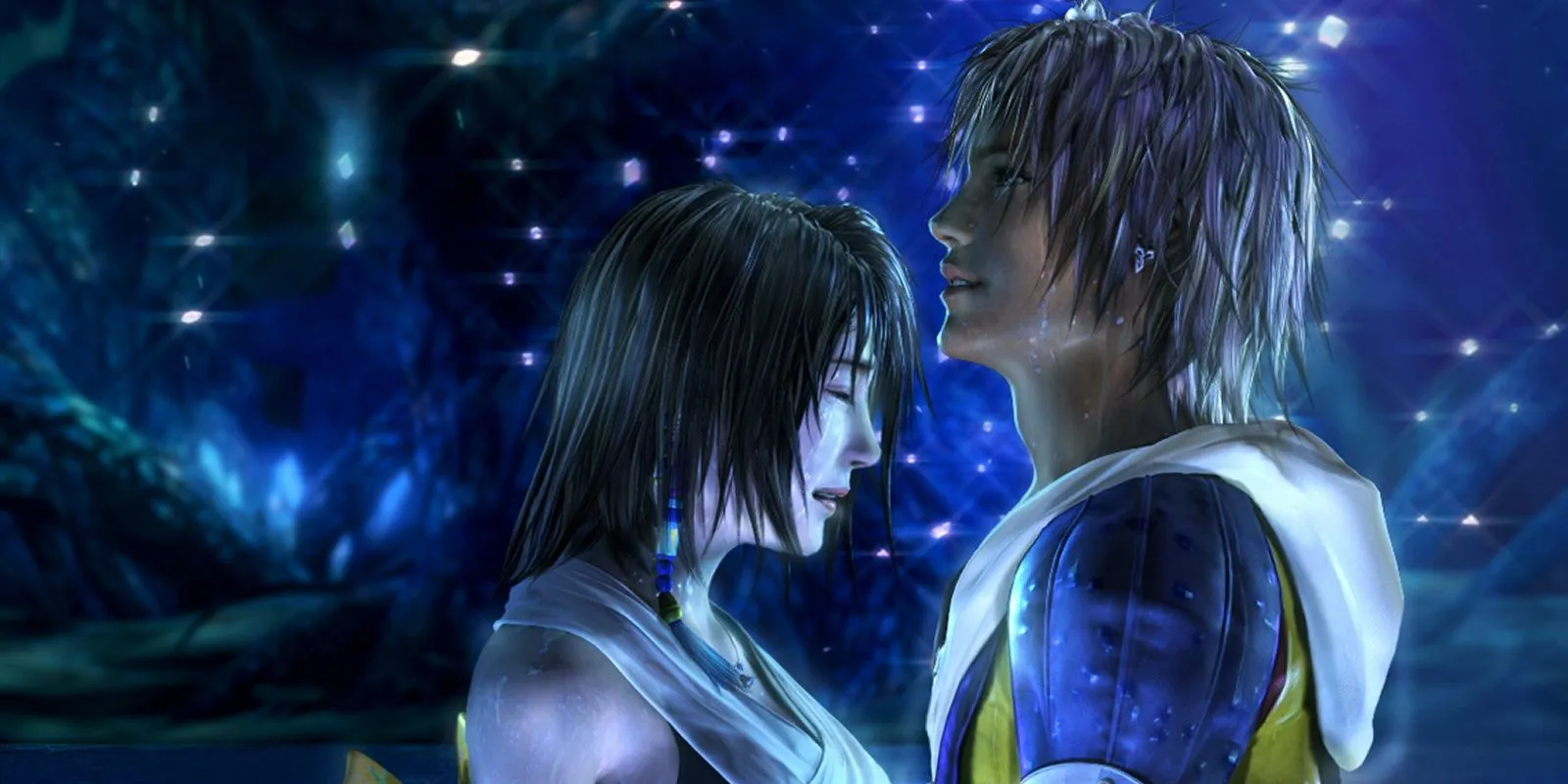 Tidus and Yuna in Final Fantasy X