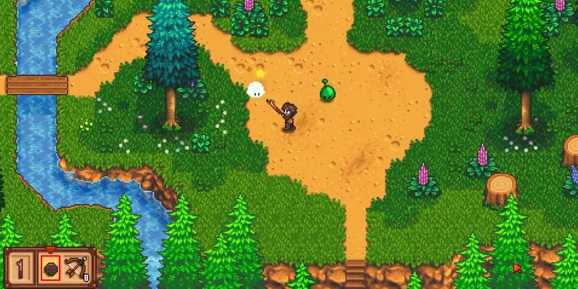 Fighting Slimes in Haunted Chocolatier