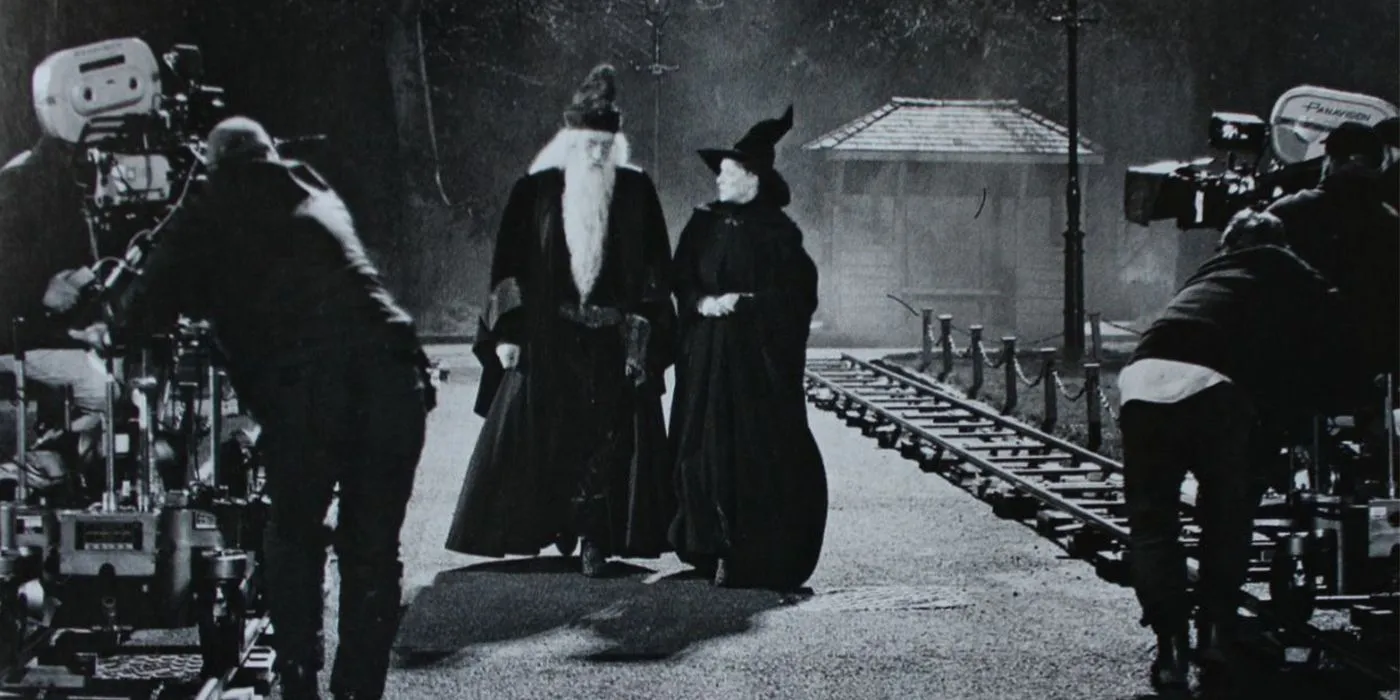 Dumbledore and McGonagall in The Sorcerer's Stone Dumbledore and McGonagall in The Sorcerer's Stone