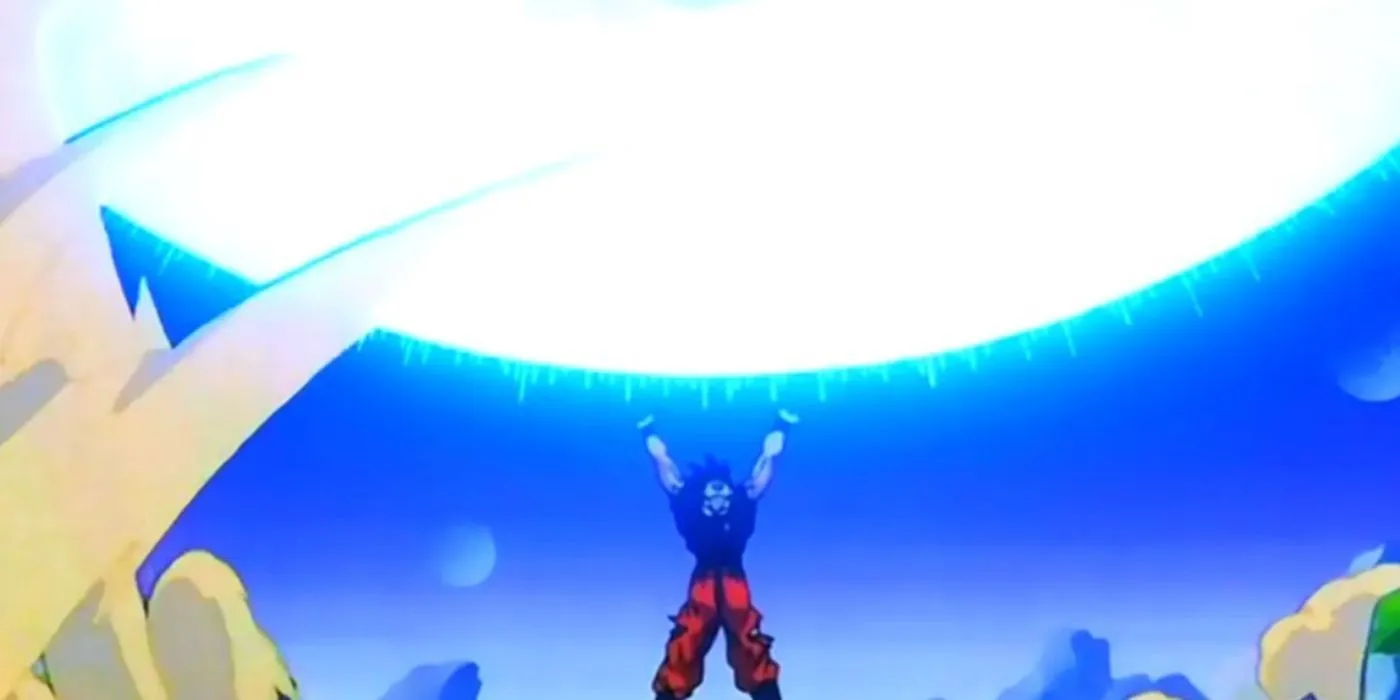 Goku in battle Goku in battle