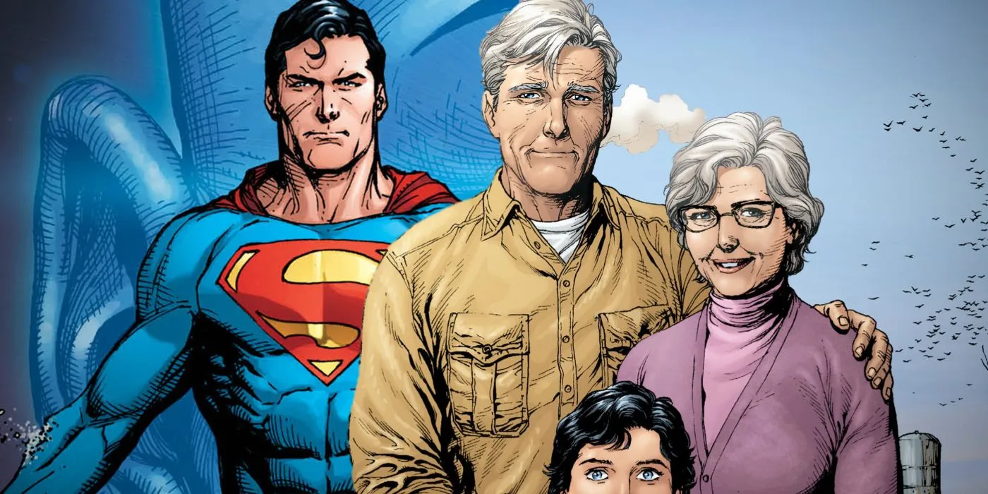Comic depiction of Superman's parents, Ma and Pa Kent