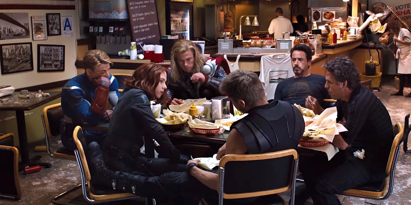 The Avengers' Shawarma Post-Credits Scene