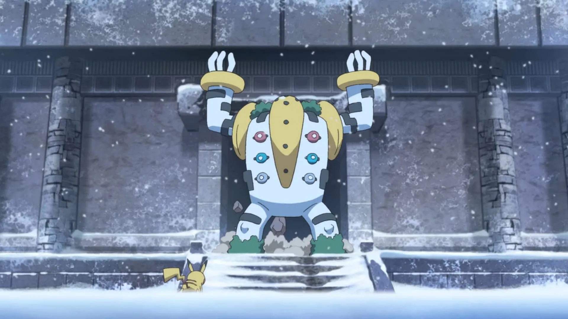 Regigigas as seen in the anime (Image via The Pokemon Company) Regigigas as seen in the anime (Image via The Pokemon Company)