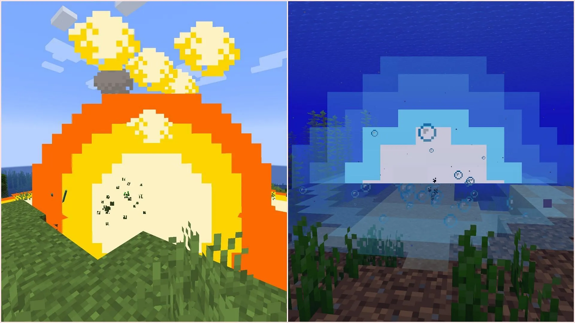 Explosive Enhancement enhances the visual aesthetics of explosions in Minecraft (Image via Sportskeeda Gaming || Mojang Studios) Explosive Enhancement enhances the visual aesthetics of explosions in Minecraft (Image via Sportskeeda Gaming || Mojang Studios)