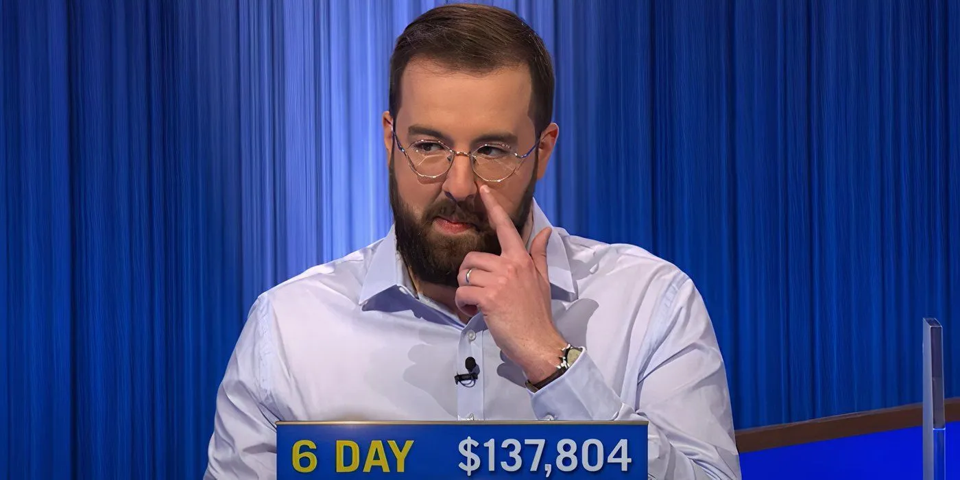 Andrew Hayes with a Buzzers at Jeopardy!
