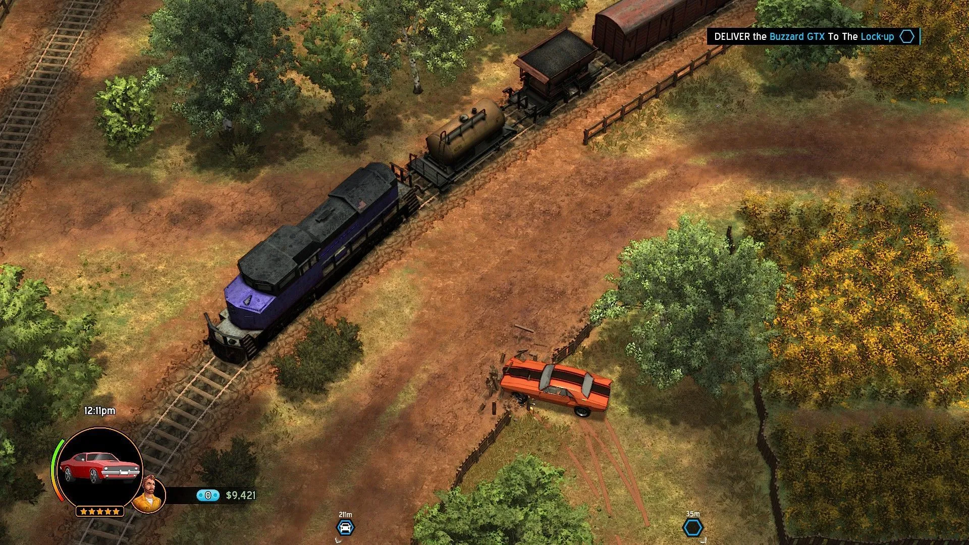 Experience chaos from the other side of the law in this 1980s-style action game (Image via Curve Games)