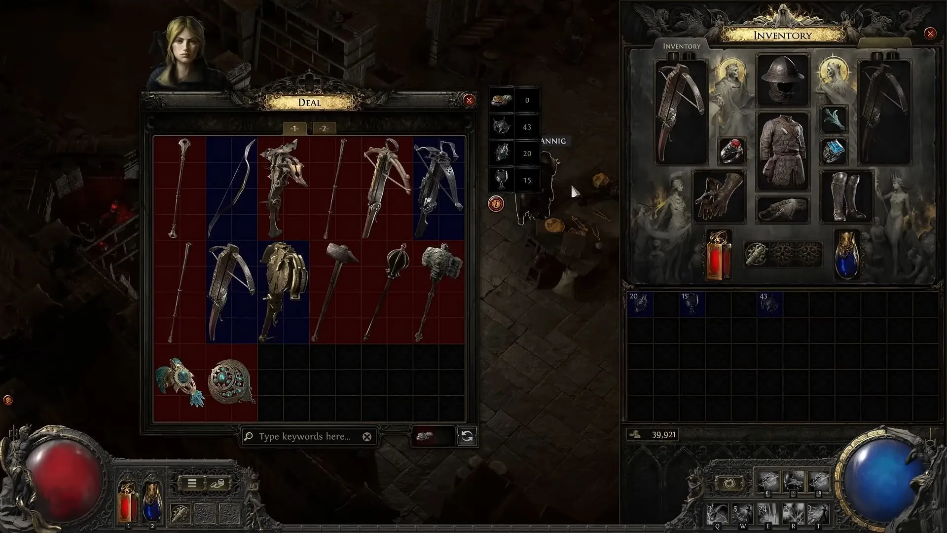 Gwennen offers Expedition Crafting for weapons (Image via Grinding Gear Game) Gwennen offers Expedition Crafting for weapons (Image via Grinding Gear Game)