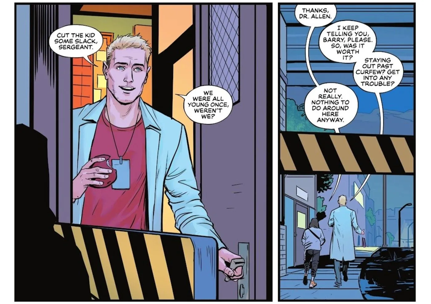 Barry Allen's support for Wally West Barry Allen's support for Wally West