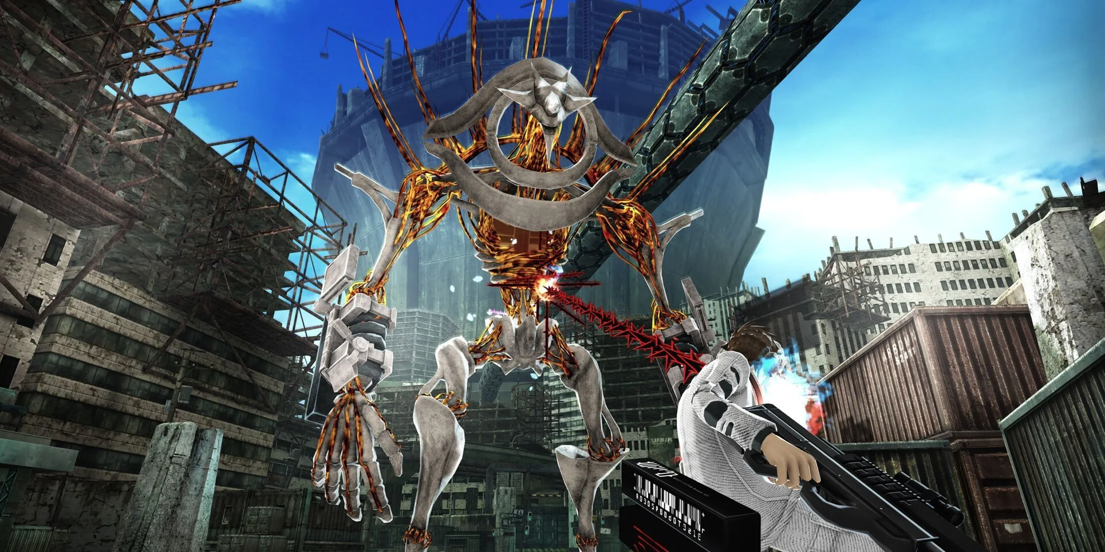 Battle Scene in Freedom Wars Remastered