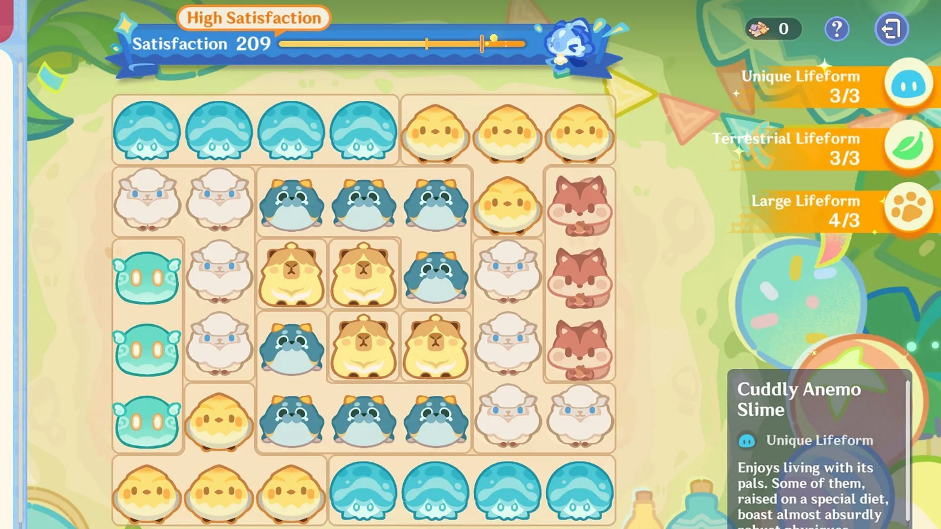 Layout option #1 for high satisfaction