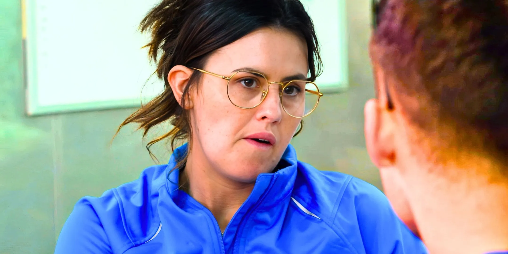 Chef Tzarina Mace-Ralph looking frustrated on Below Deck Down Under Chef Tzarina Mace-Ralph looking frustrated on Below Deck Down Under