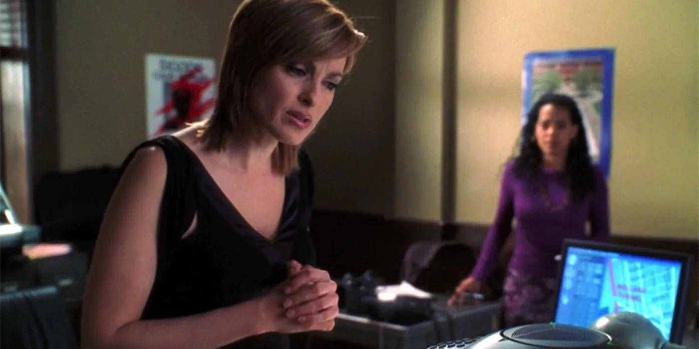 Conference call scene from episode 911