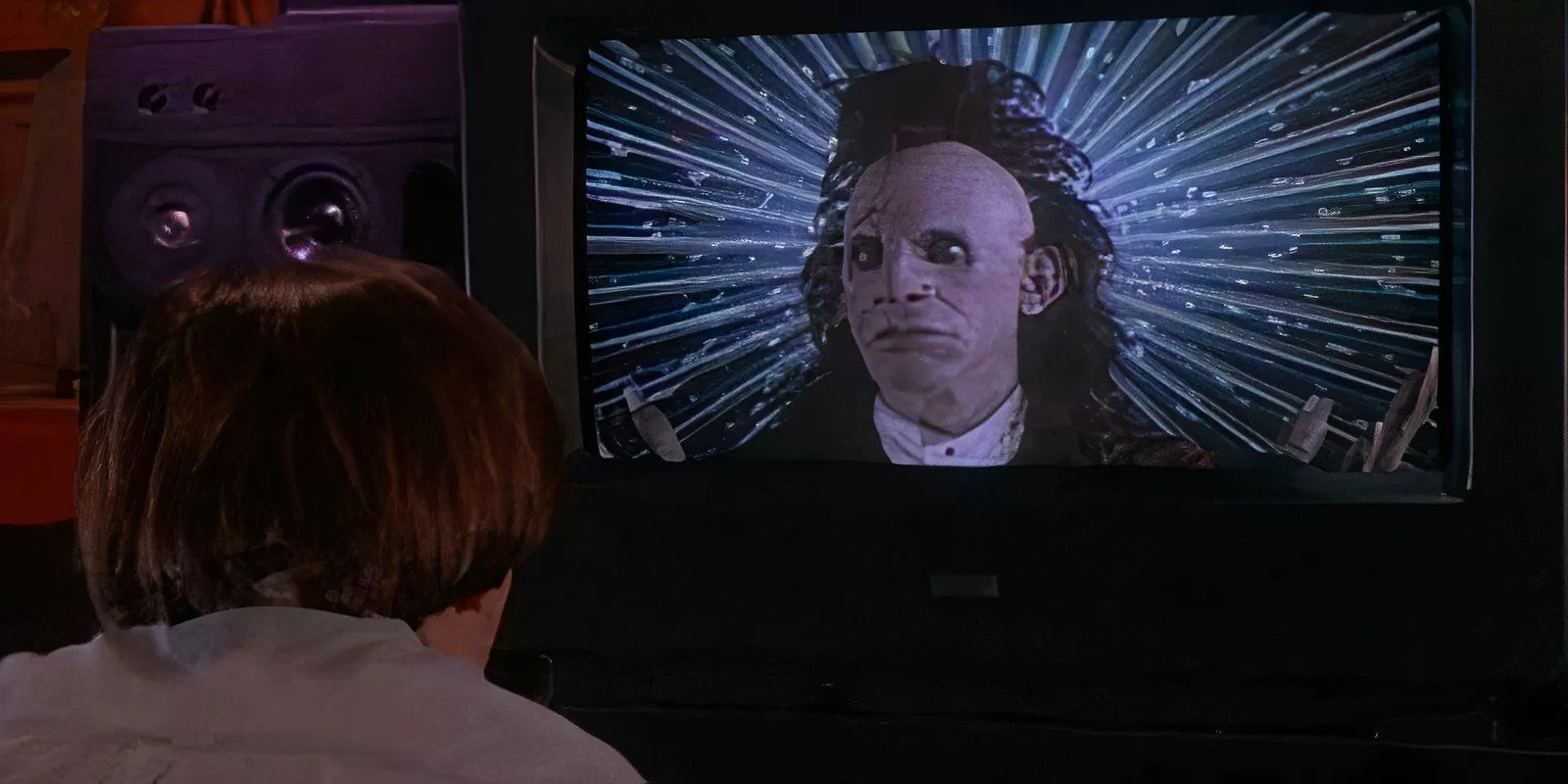 The Trickster on the Television in Brainscan The Trickster on the Television in Brainscan
