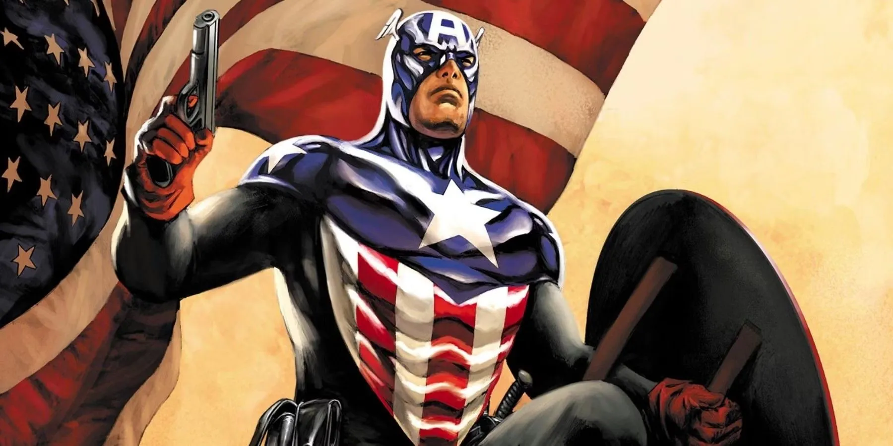 Bucky as Captain America