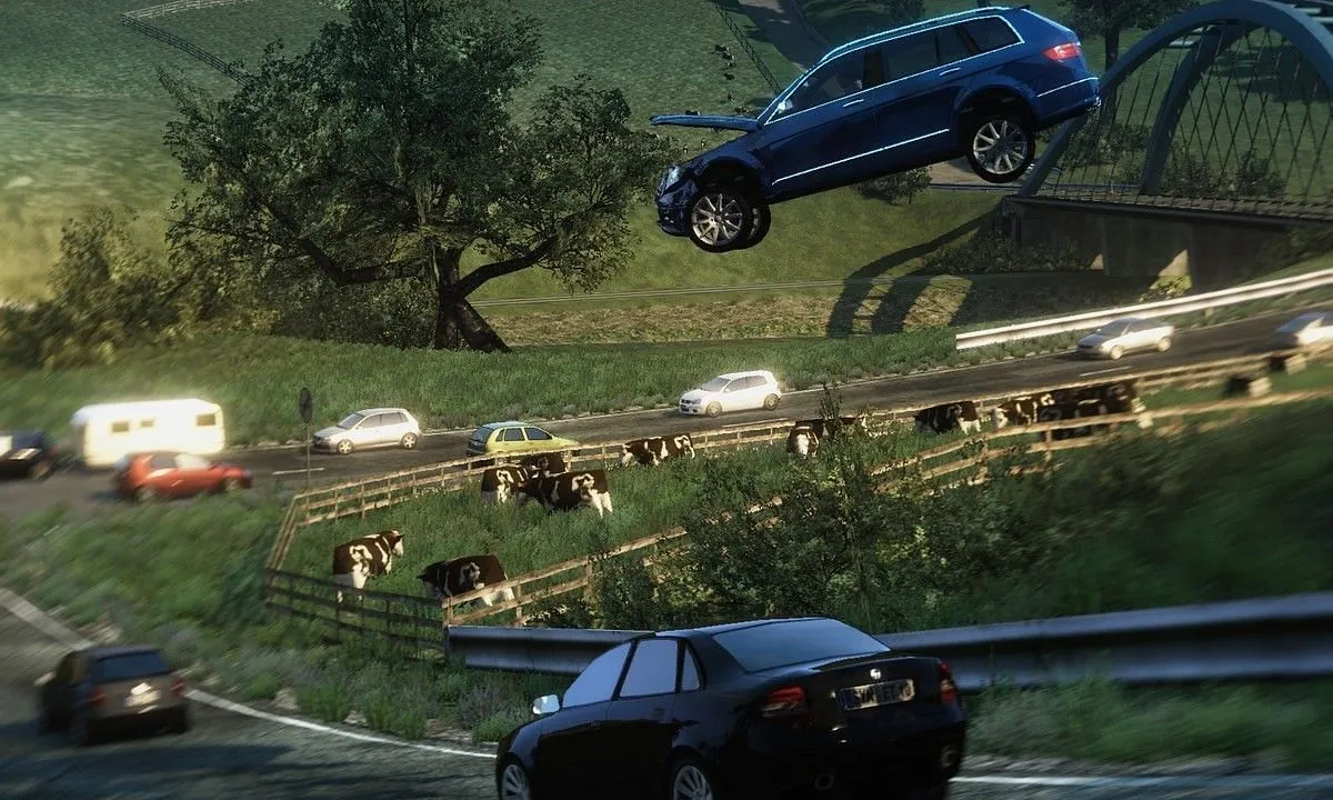 Engage in high-speed police car chases on the Autobahn (Image via Meridian4)