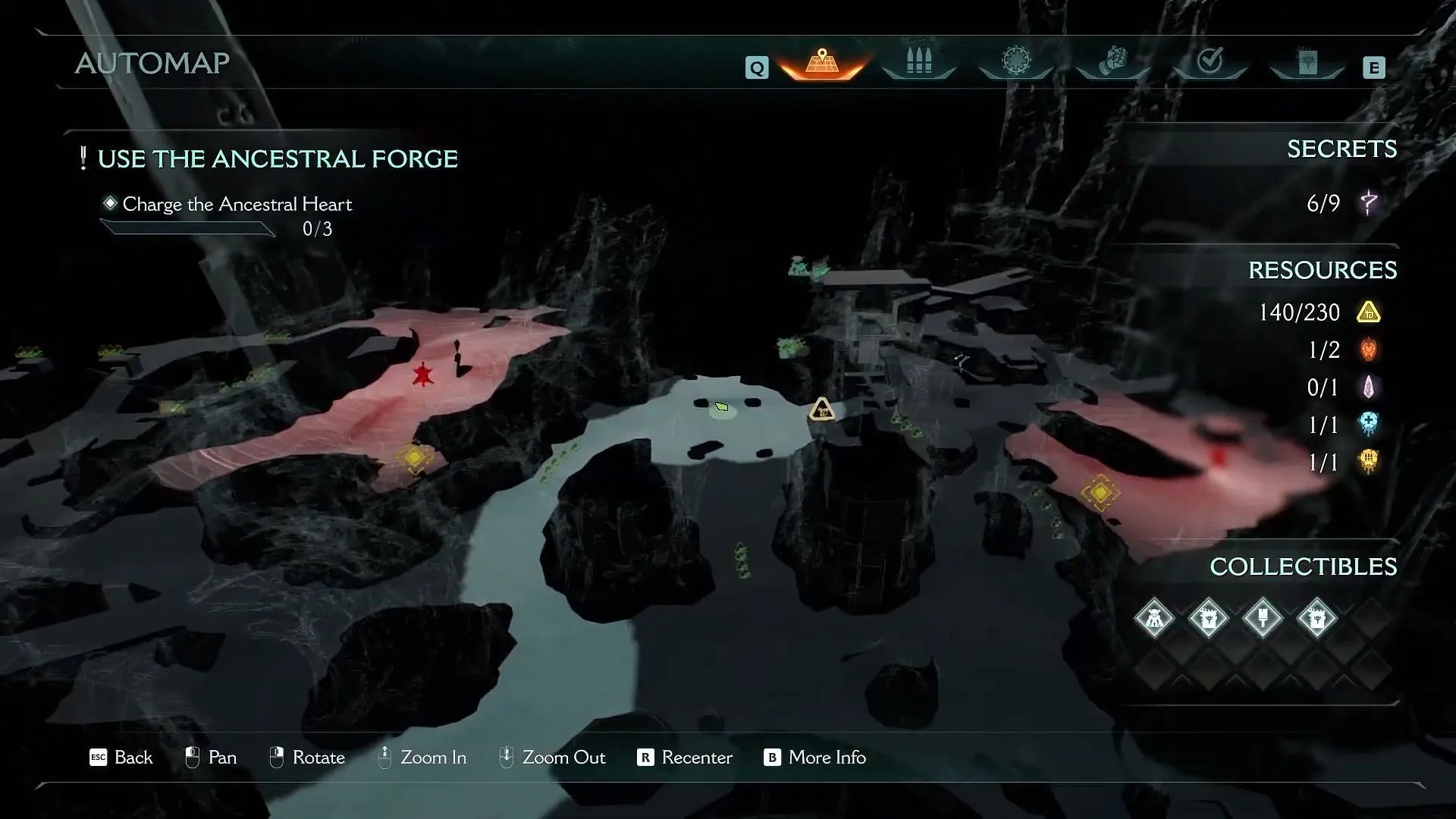 Chapter 9: The Ancestral Forge Wolf Statue locations (Image via Bethesda Softworks) Chapter 9: The Ancestral Forge Wolf Statue locations (Image via Bethesda Softworks)