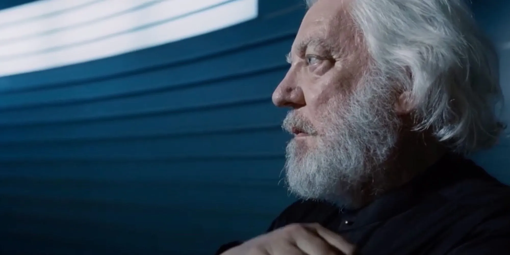 Donald Sutherland as President Snow