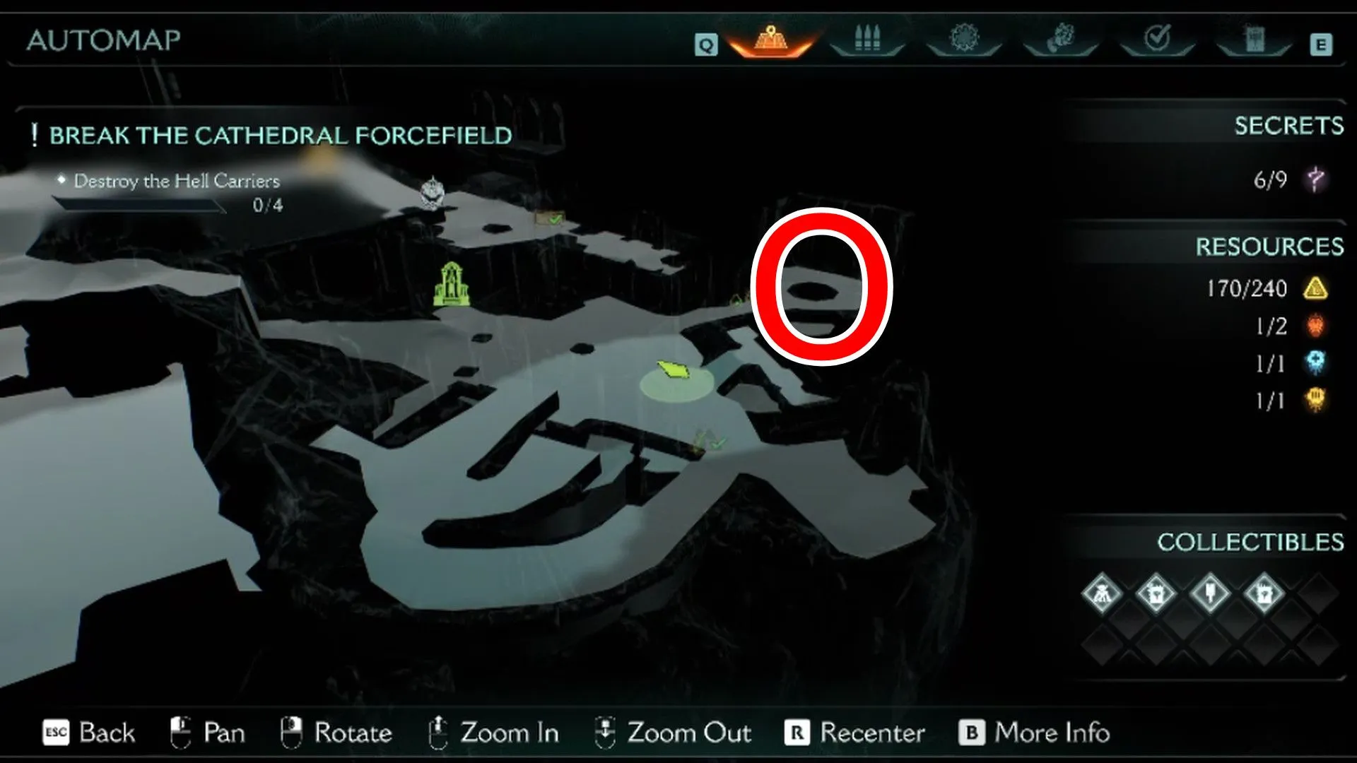 Gold Chest 2 Location in DOOM: The Dark Ages Chapter 5