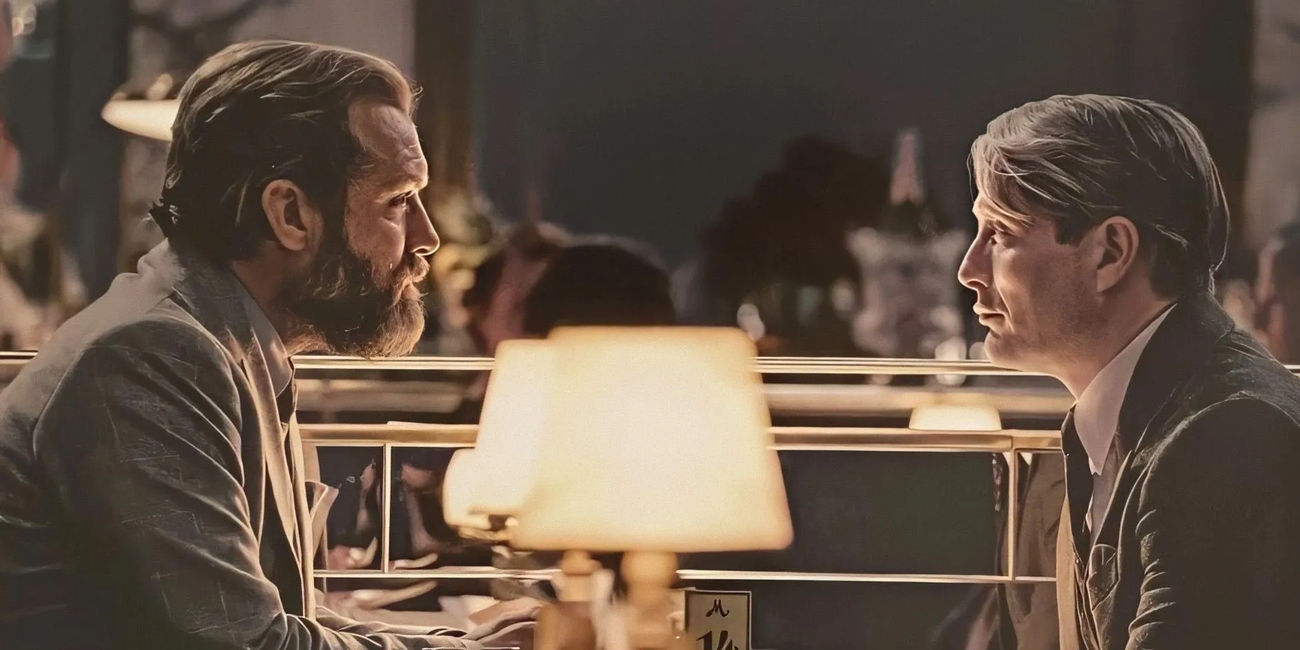 Dumbledore and Grindelwald at a restaurant Dumbledore and Grindelwald at a restaurant