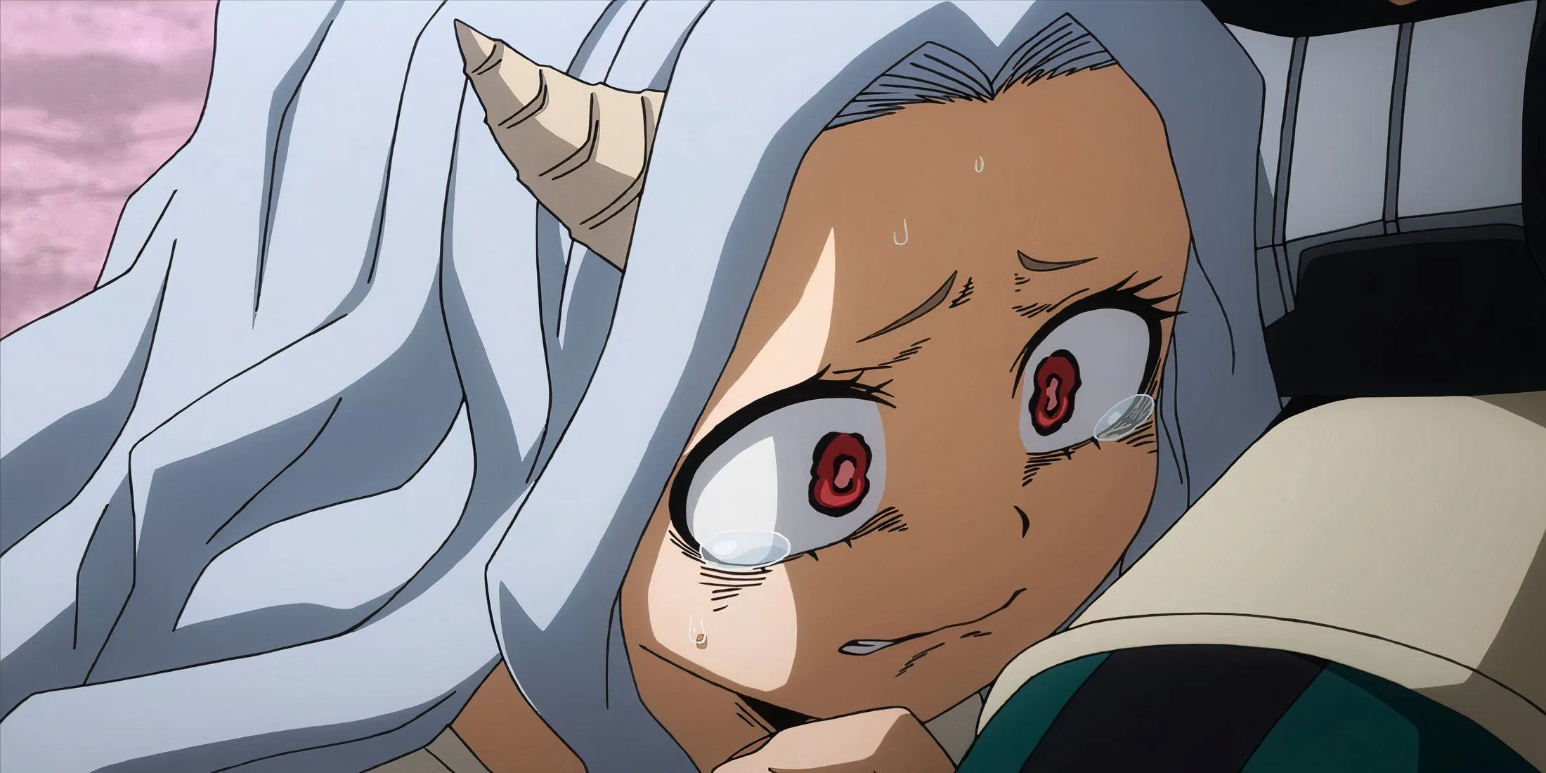 Eri looking scared