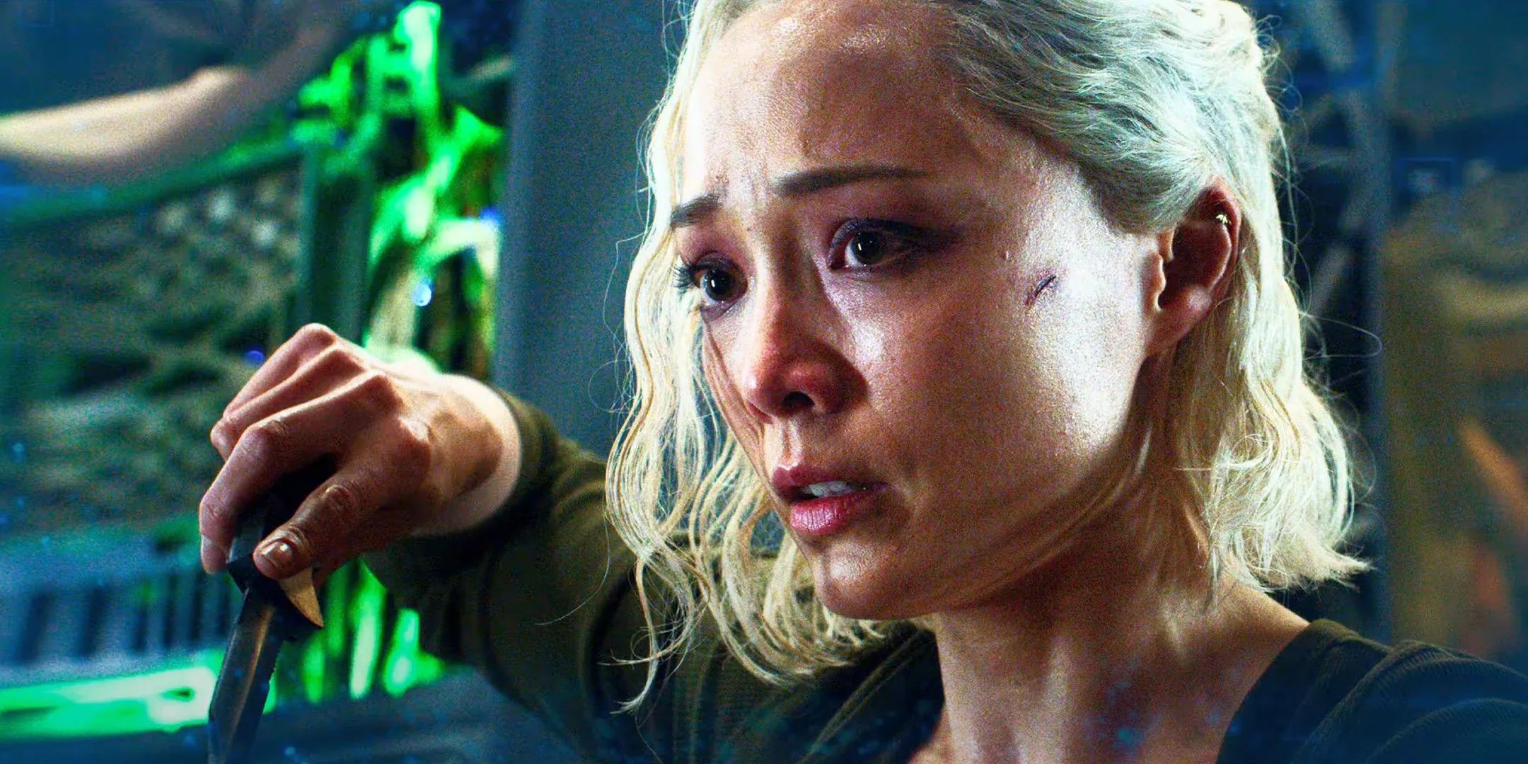 Paris with a knife in Mission: Impossible - The Final Reckoning