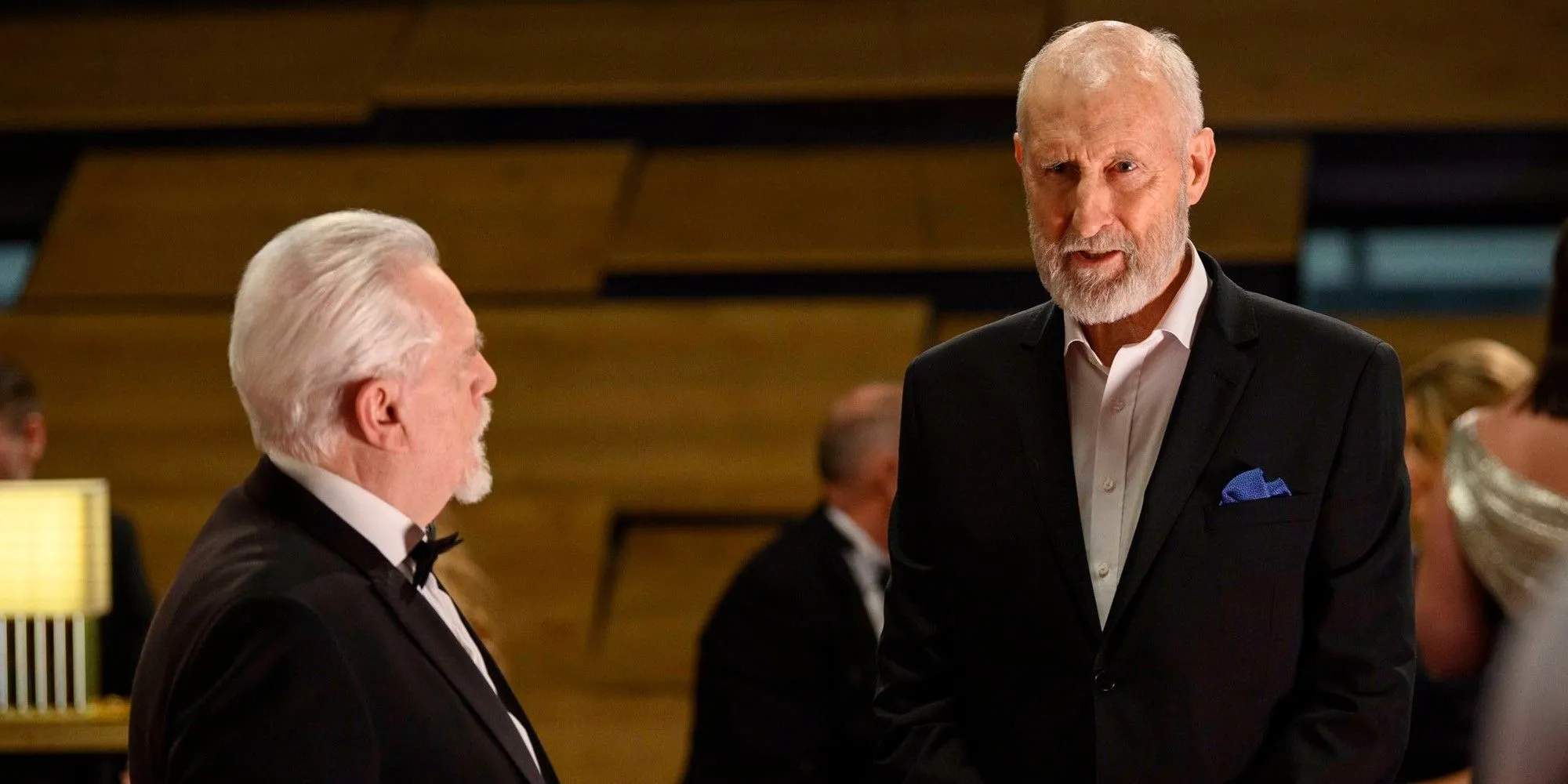 Ewan (James Cromwell) and Logan (Brian Cox) in Succession Ewan (James Cromwell) and Logan (Brian Cox) in Succession