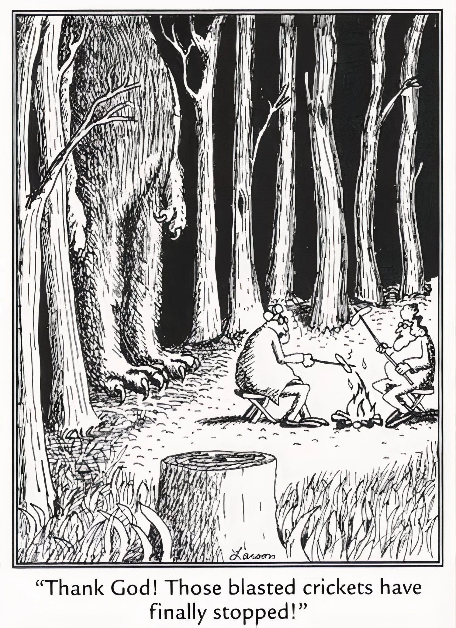 Far Side Monster in the Woods Far Side Monster in the Woods