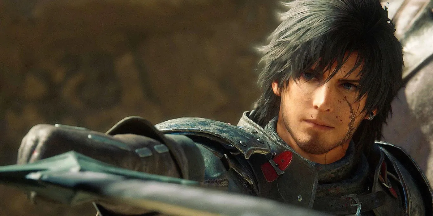 Clive holding his sword in Final Fantasy 16 Clive holding his sword in Final Fantasy 16