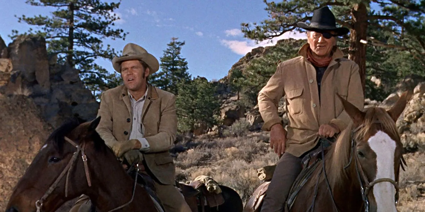 Glen Campbell and John Wayne in True Grit