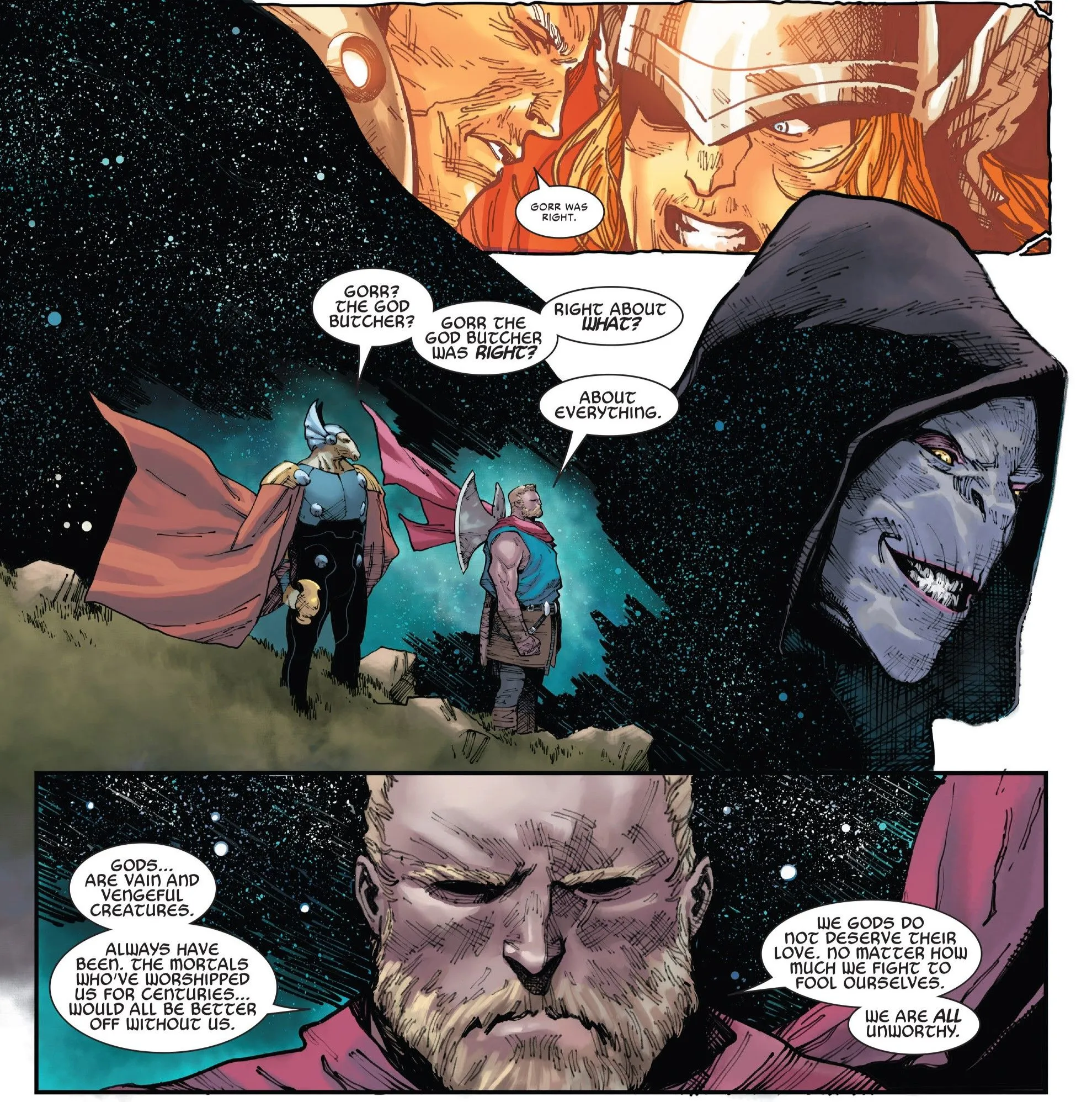 Thor reveals to Beta Ray Bill that Nick Fury told him Thor reveals to Beta Ray Bill that Nick Fury told him