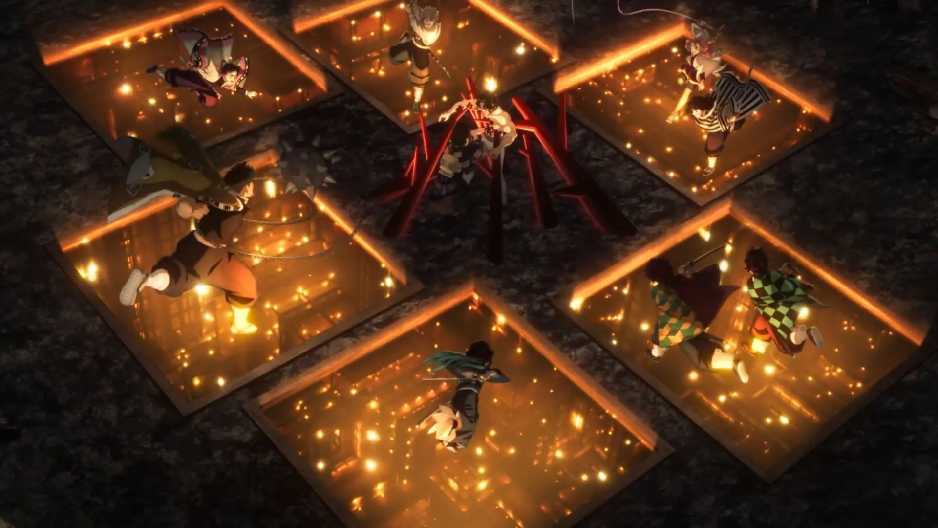 Tanjiro and Hashiras in Infinity Castle Tanjiro and Hashiras in Infinity Castle