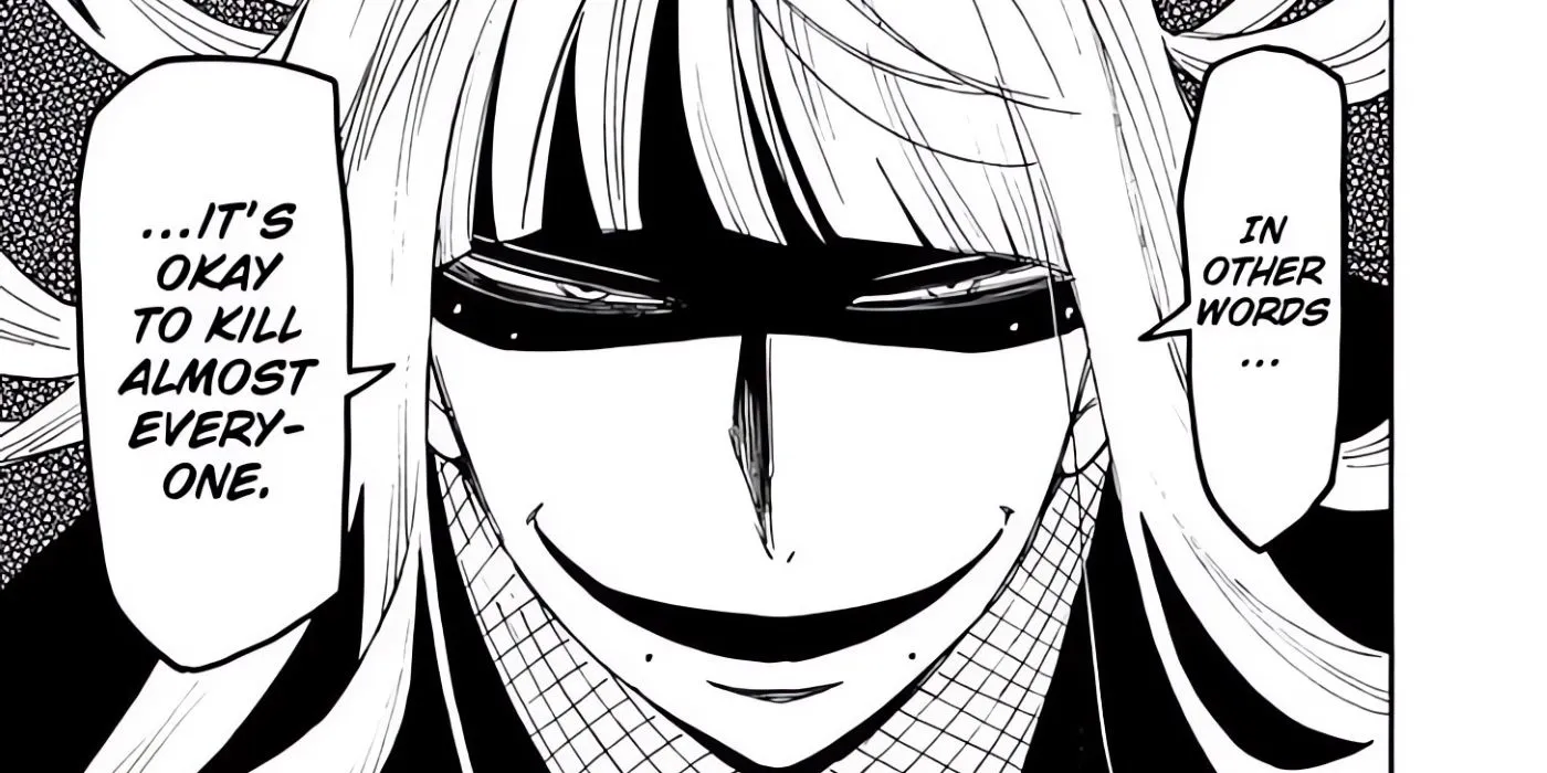 Hemlock with a sinister smile