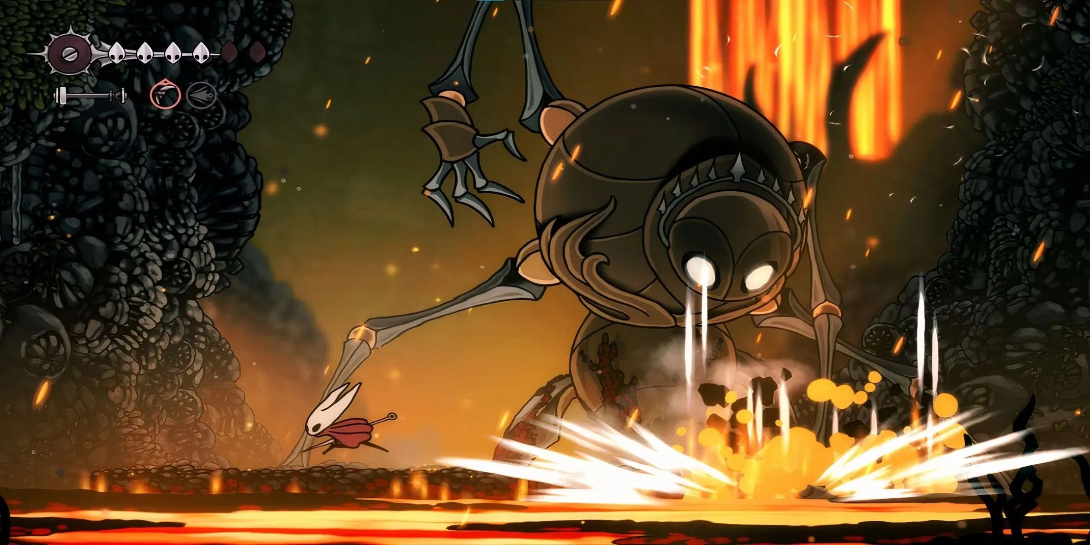 Hollow Knight: Silksong Combat Scene