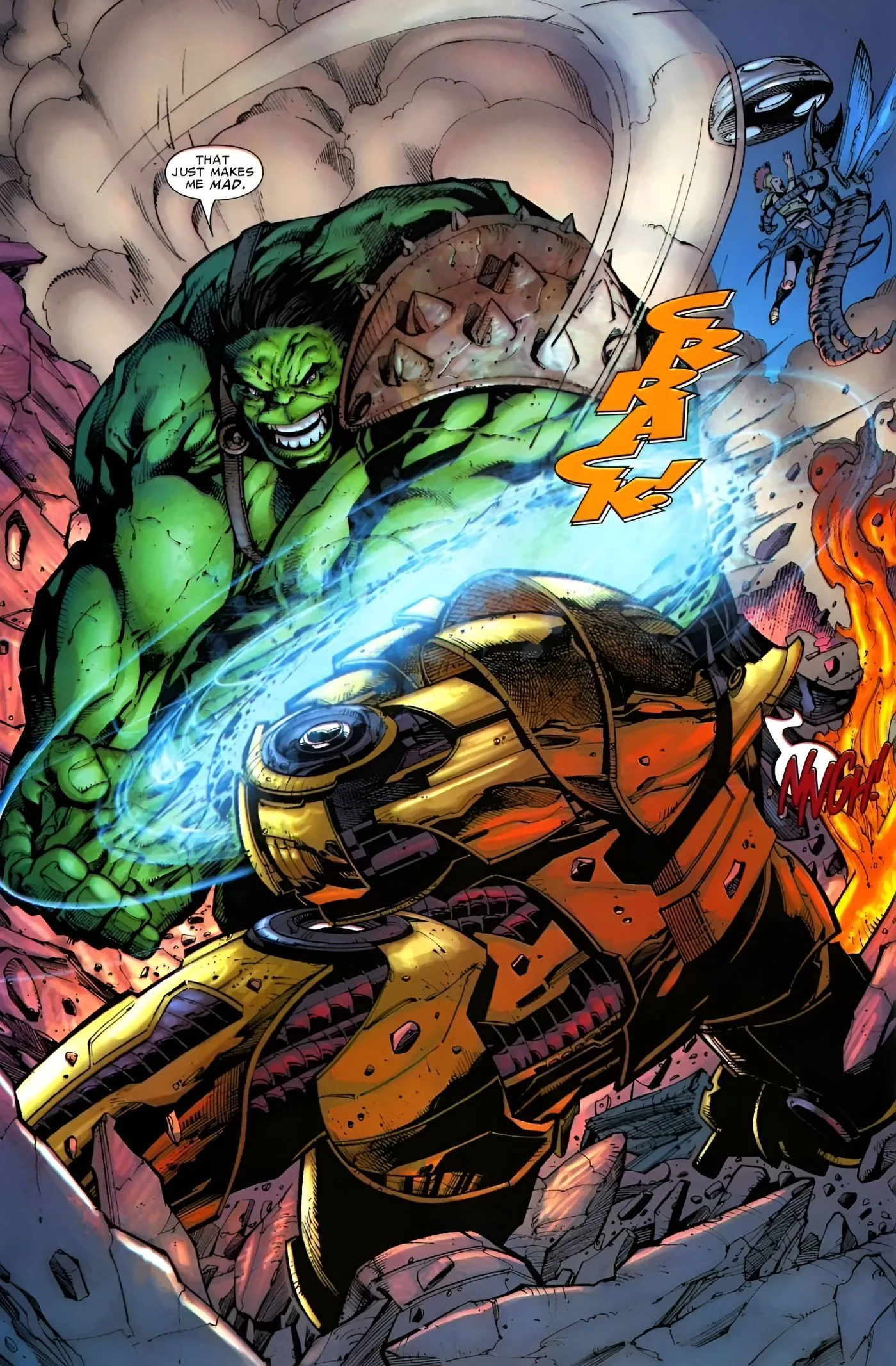 Hulk and the Red King fight to control Sakaar. Hulk and the Red King fight to control Sakaar.