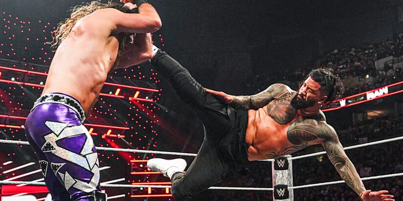 Jey Uso and Seth Rollins match Jey Uso and Seth Rollins match