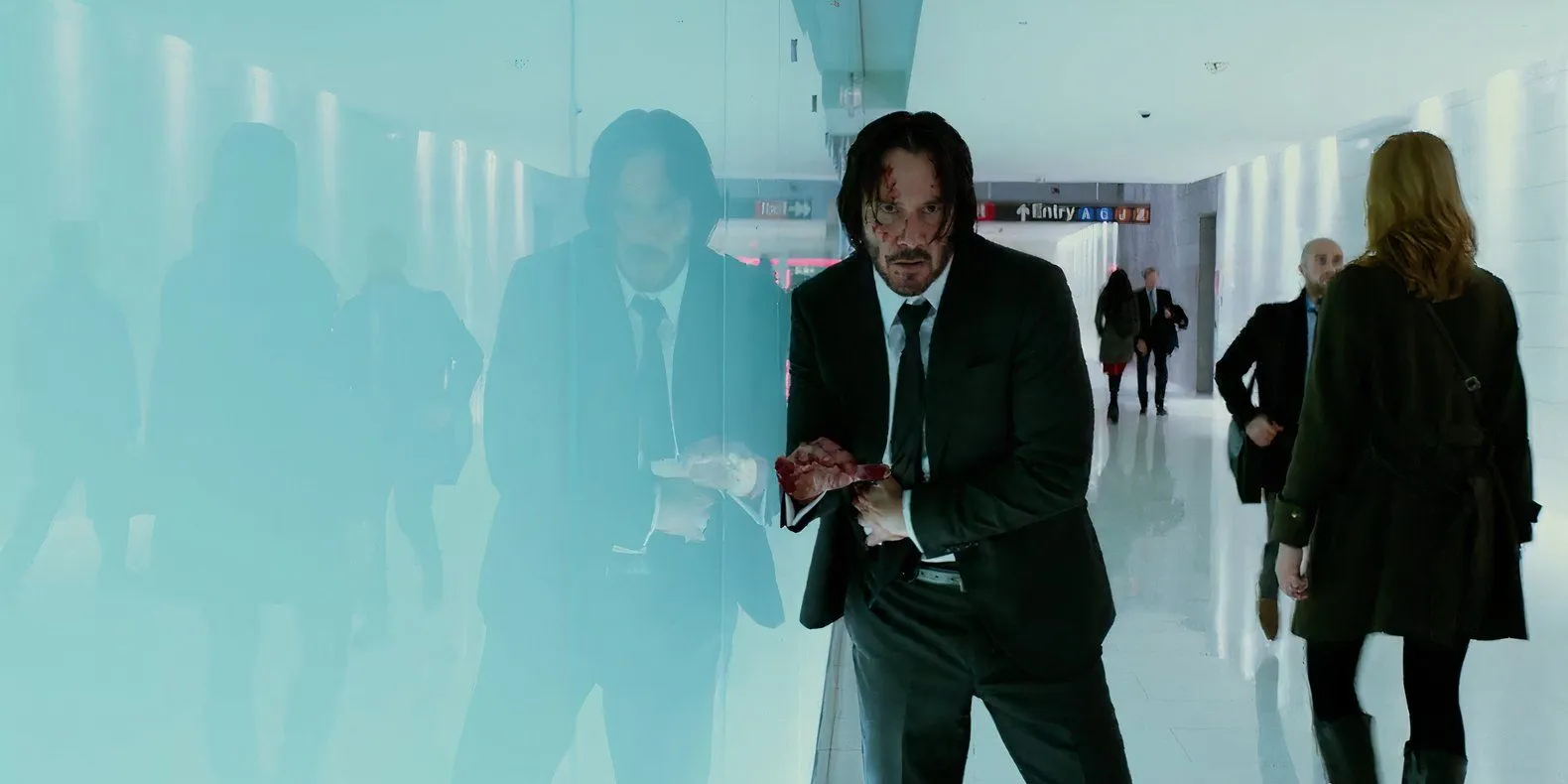 John Wick reflective scene