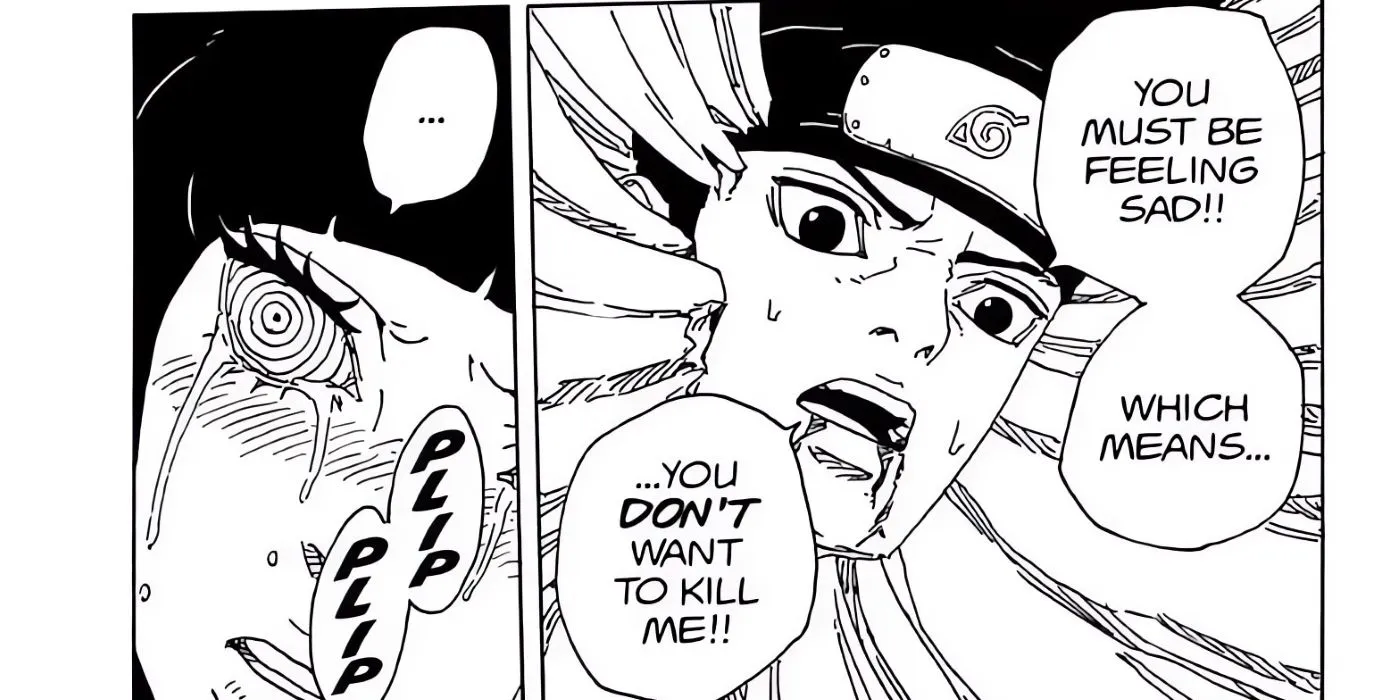 Konohamaru intervening during a battle