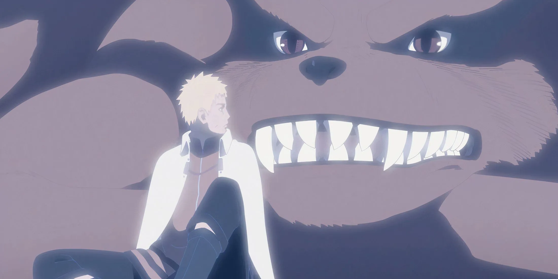 Kurama says goodbye to Naruto