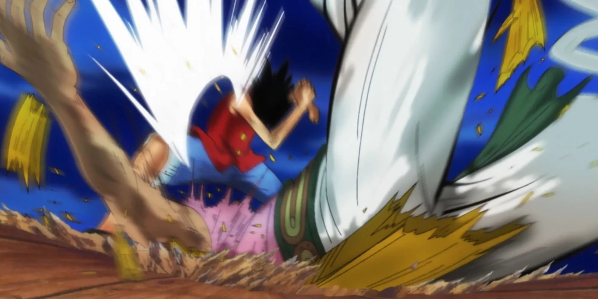 Luffy Defeats Bellamy in Jaya Luffy Defeats Bellamy in Jaya
