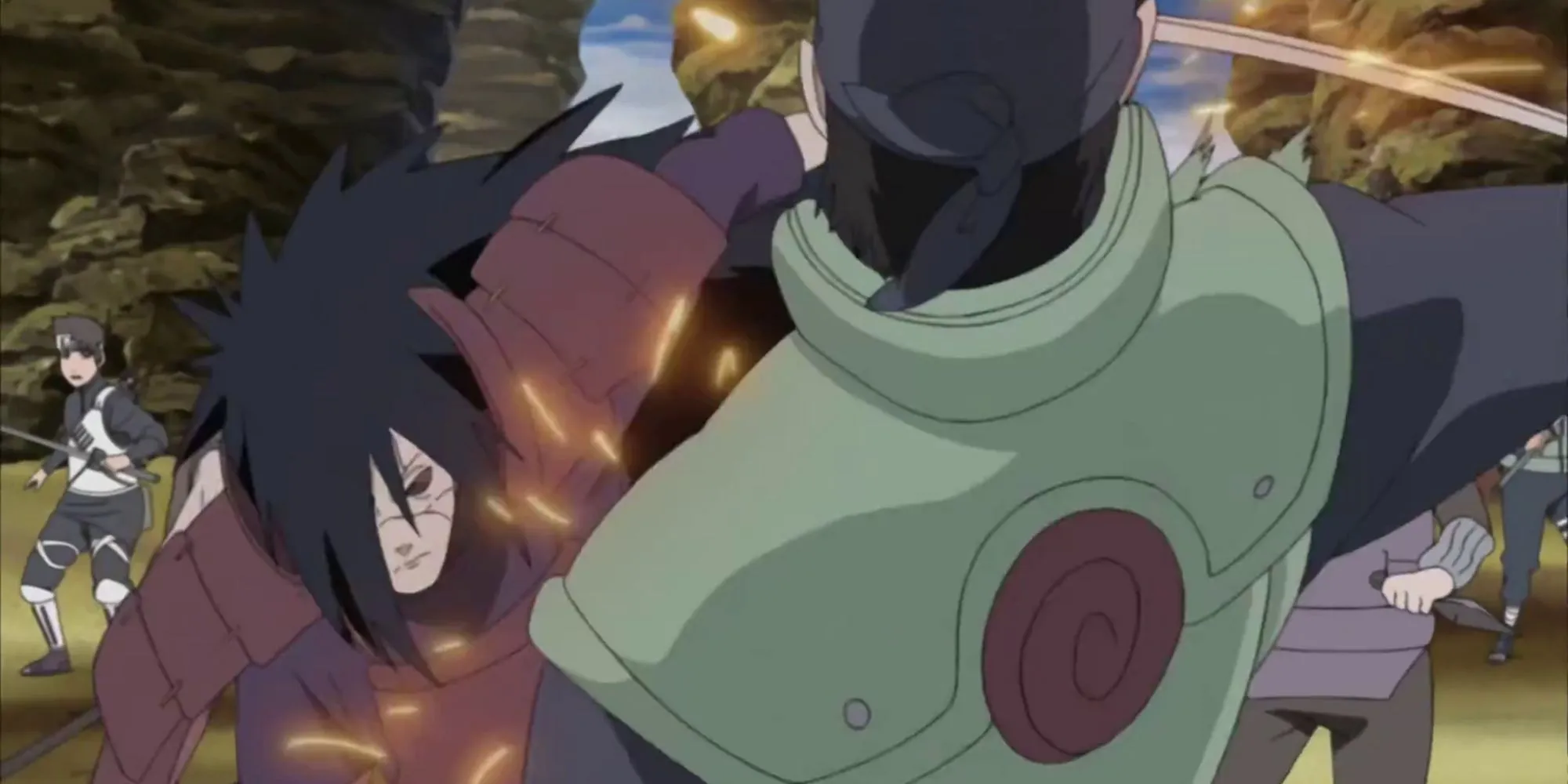 Madara vs. the Fourth Division in Naruto