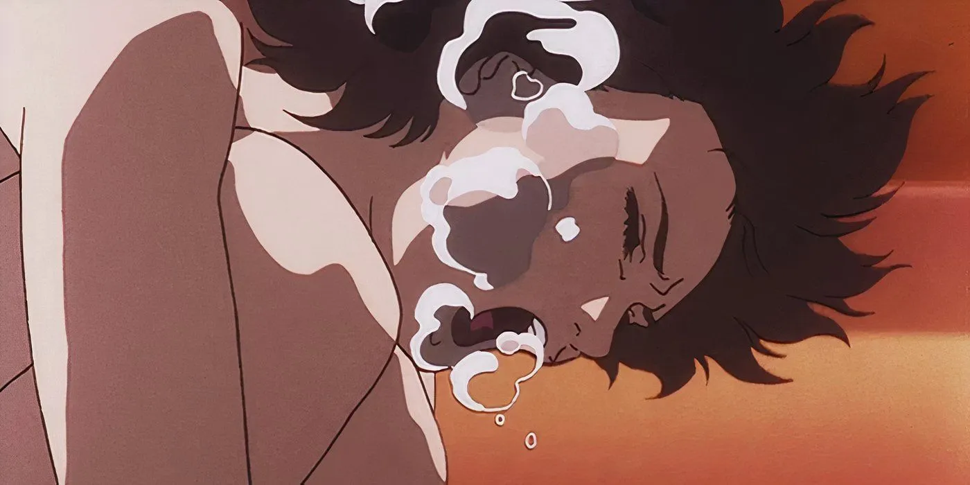 The iconic bathtub scene in Perfect Blue The iconic bathtub scene in Perfect Blue