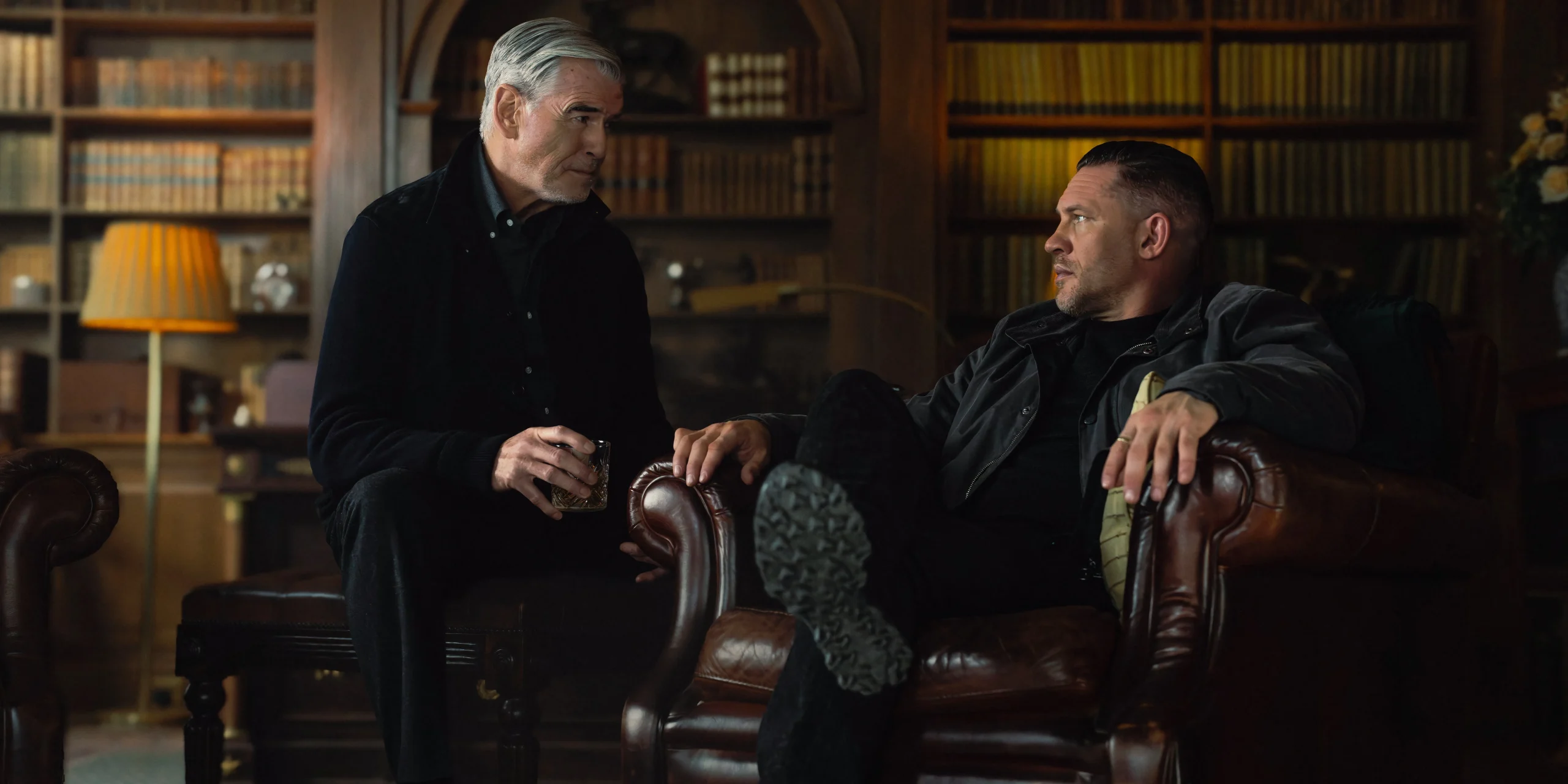 Pierce Brosnan and Tom Hardy in MobLand Episode 8 Pierce Brosnan and Tom Hardy in MobLand Episode 8