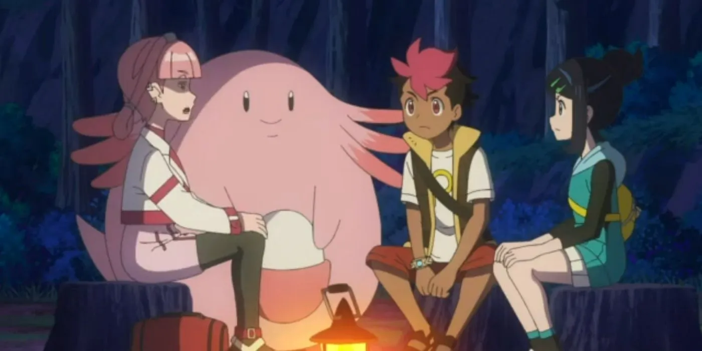Mollie with Chansey, Roy, and Liko